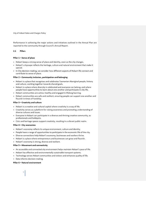 Report Plans of Finance and Governance Committee Meeting Tuesday, 21