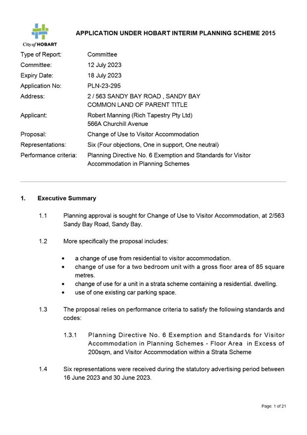 Agenda of Planning Committee Meeting Wednesday, 12 July 2023